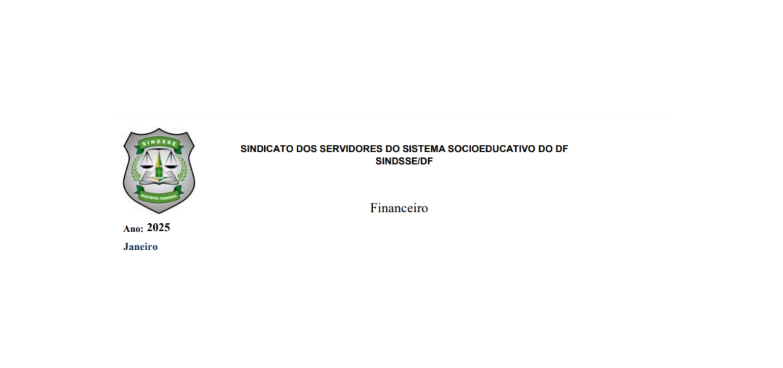 Prestação de Contas de Janeiro 2025